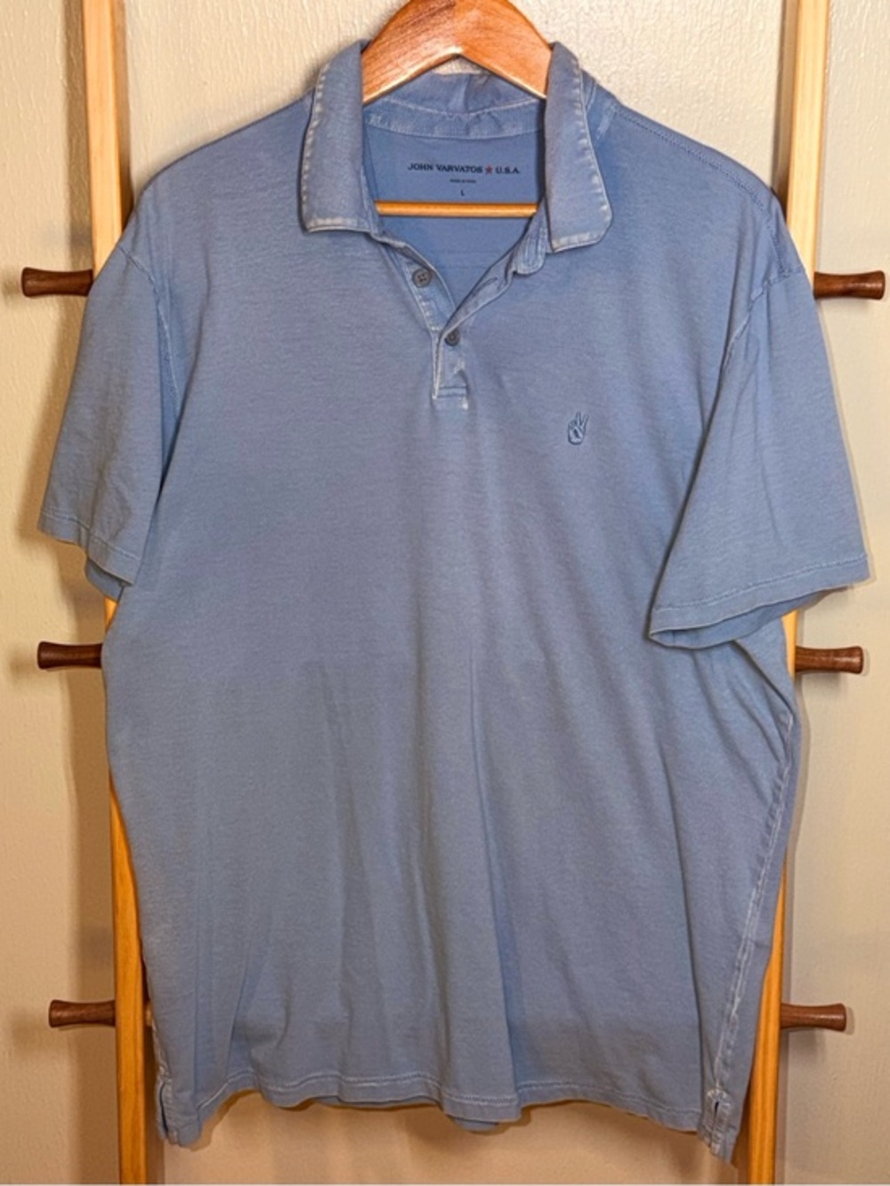 John Varvatos Sky Blue Men's Polo Shirt